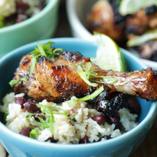 Jamaican Jerk Chicken Recipe with Pineapple Rum Sauce