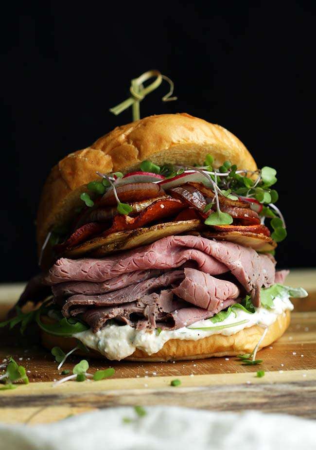 Roast Beef Sandwich Recipe with Horseradish Cream