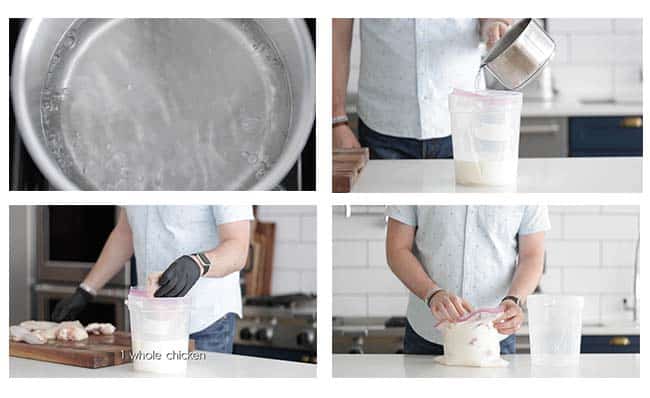 step by step procedures on how to brine chicken