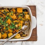 gluten free cornbread stuffing with chorizo