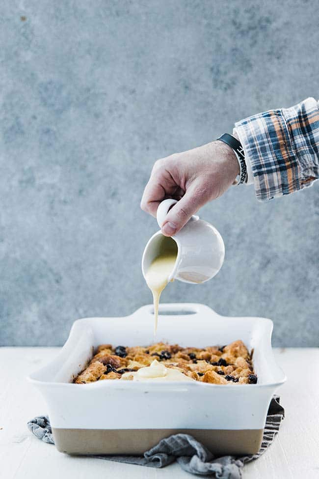 Croissant Bread Pudding with Zabaglione Recipe Chef Billy Parisi