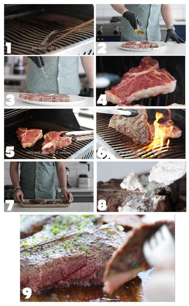 hot to grill a t bone steak step by step instructions