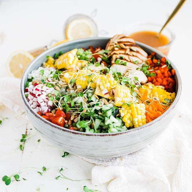 lemon chicken choppe salad
