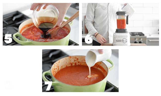 step by step procedures to make tomato soup