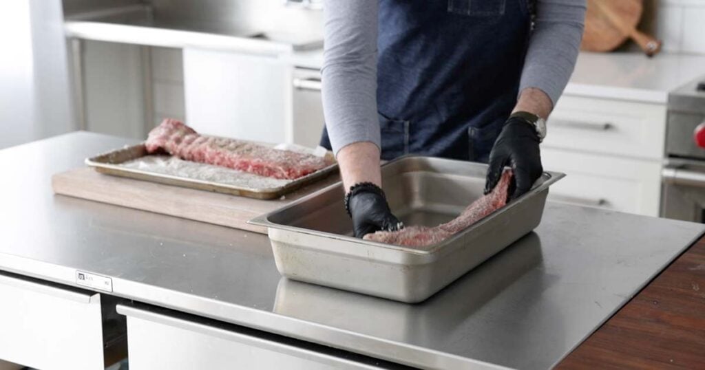 adding ribs to a pan