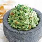 bowl of guacamole