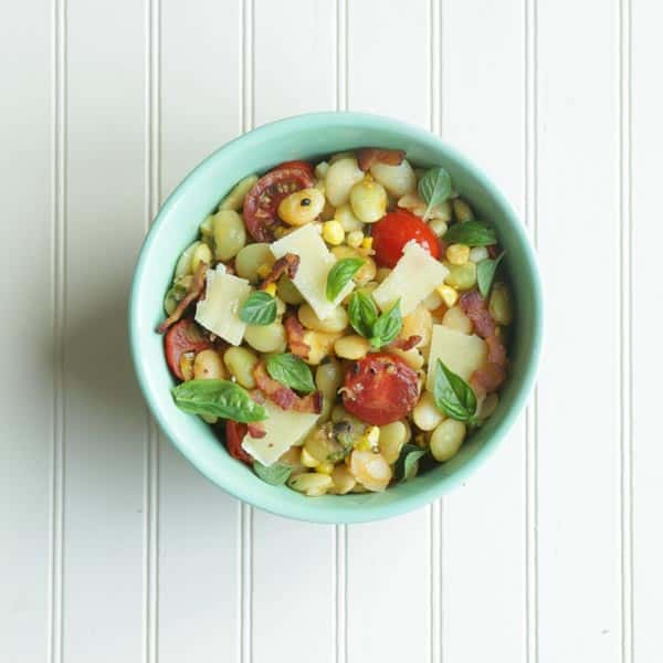 Butter Bean Recipe with Corn, Tomatoes and Bacon