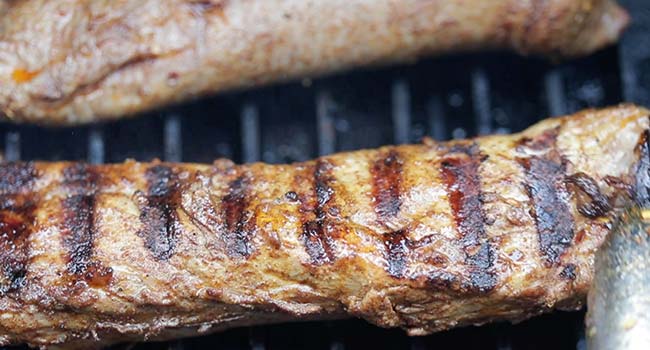 grilled pork tenderloin with grill marks