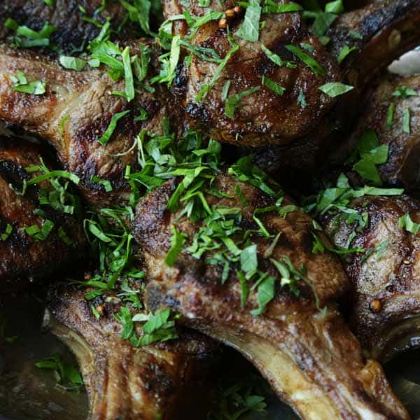Mediterranean Grilled Rack of Lamb Lollipops Recipe Chef Billy Parisi