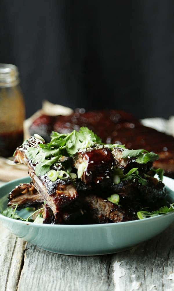 Honey-Hoison Grilled Spare Ribs