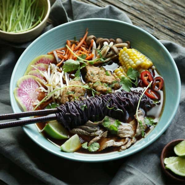 Summer Beef Pho Recipe with Soy Scallion Dumplings