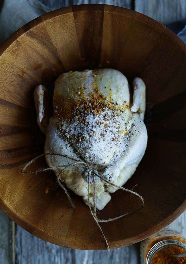 Turmeric Chicken with Honey Butter and Coconut Cous Cous