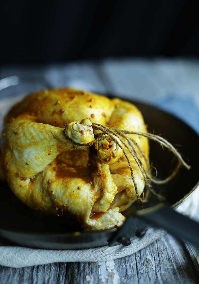 Turmeric Chicken with Honey Butter and Coconut Cous Cous