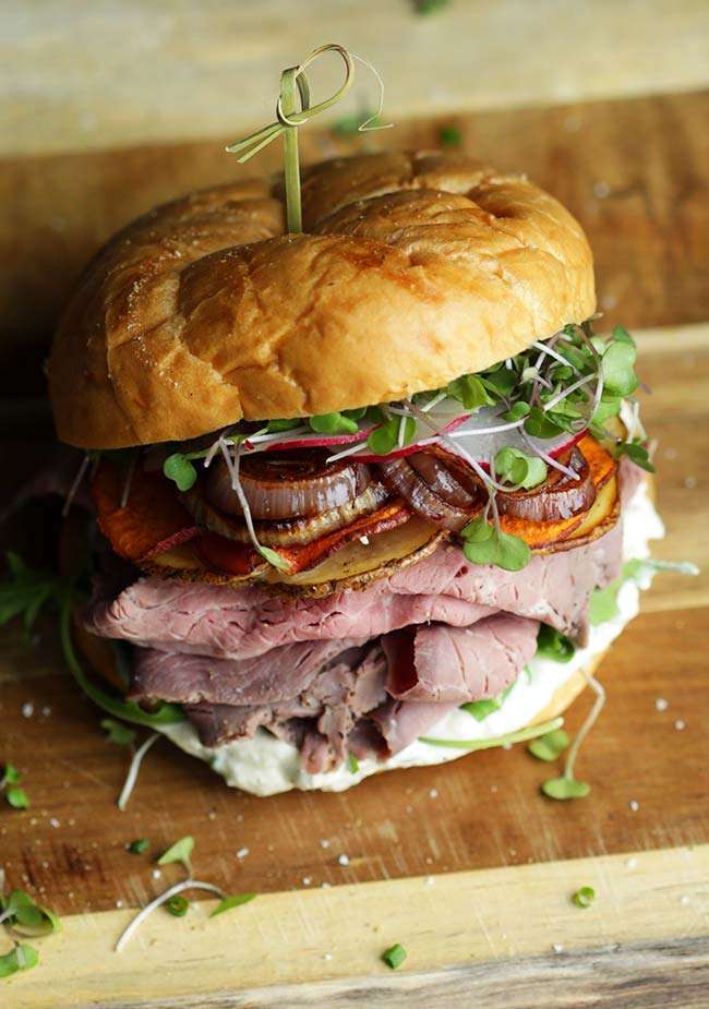 Roast Beef Sandwich Recipe with Horseradish Cream