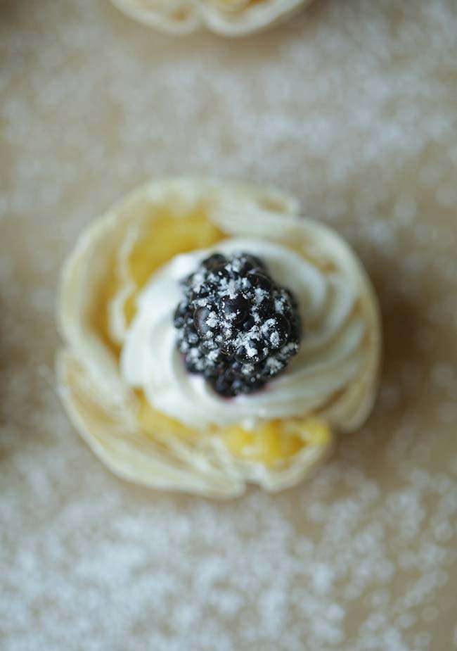 Mini Lemon Tart Recipe with Phyllo Dough and Fresh Berries