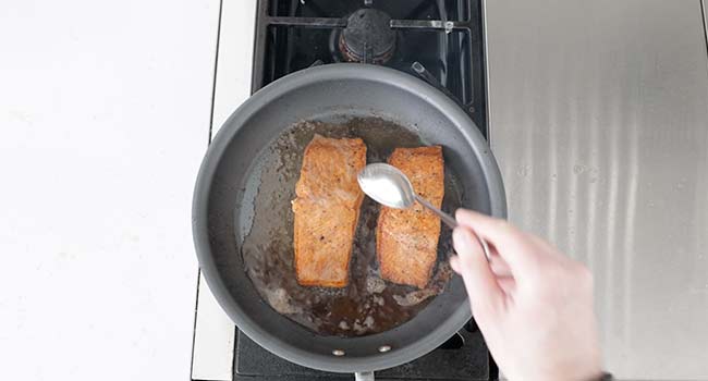 basting salmon