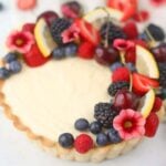 lemon tart with berries