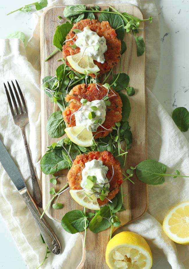 Recipe For Salmon Patties With Pea Sauce | Besto Blog