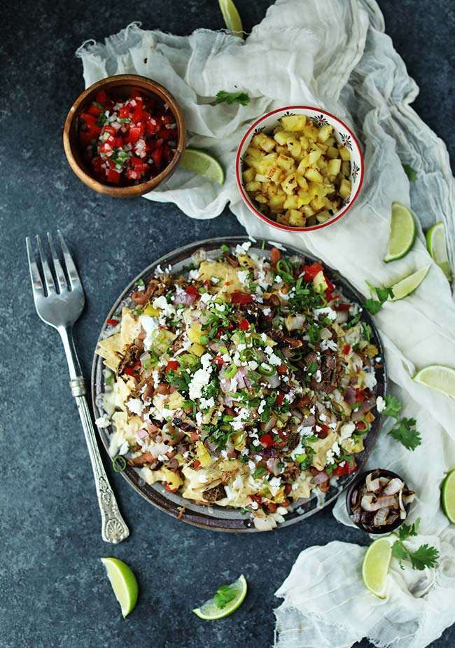 Carnitas Al Pastor Nachos Recipe with Pico de Gallo
