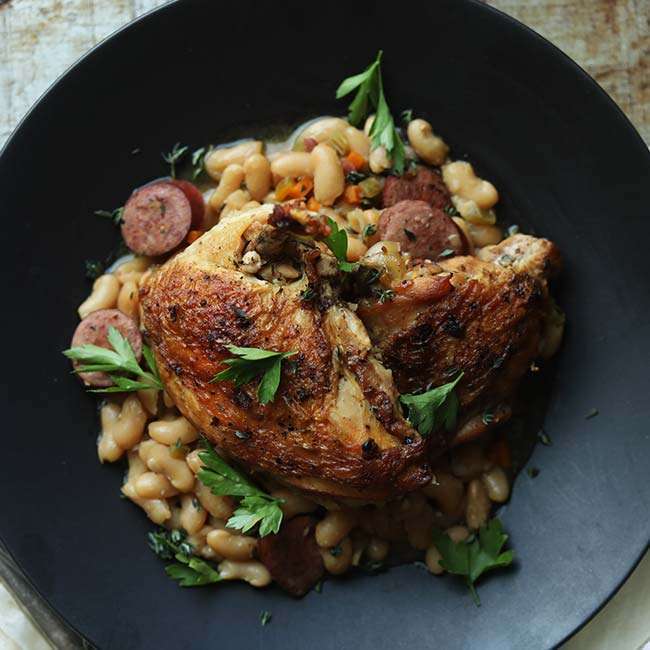 Chicken Cassoulet Recipe with Chicken Sausage