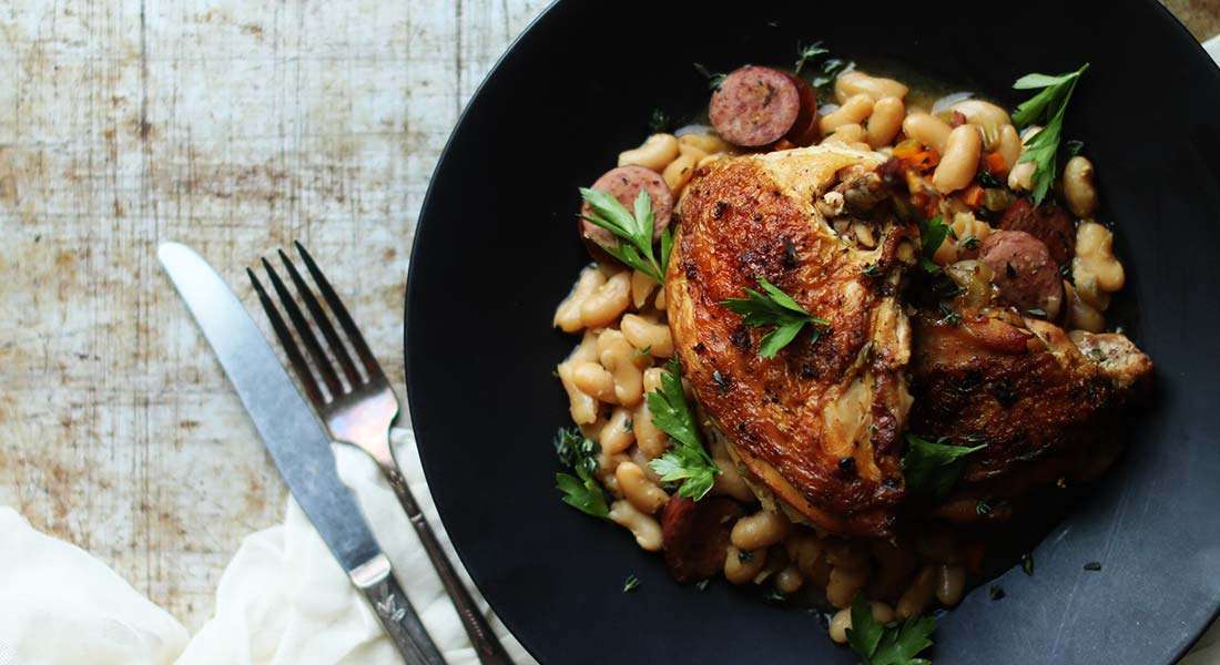 Chicken Cassoulet Recipe with Chicken Sausage