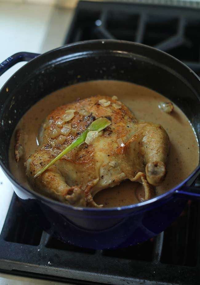 Oven Roasted Whole Curry Chicken with Vegetables and Rice Chef Billy