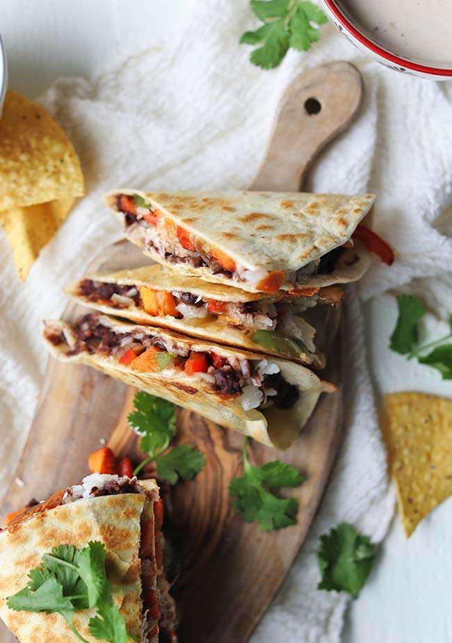 Vegetable Quesadillas Recipe with Chipotle Ranch Sauce Chef Billy Parisi