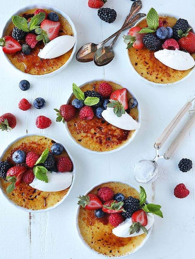 Egg Nog Crème Brulee Story Chef Billy Parisi