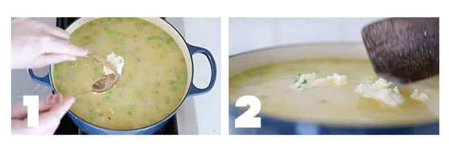 step by step process for cooking homemade dumplings in soup