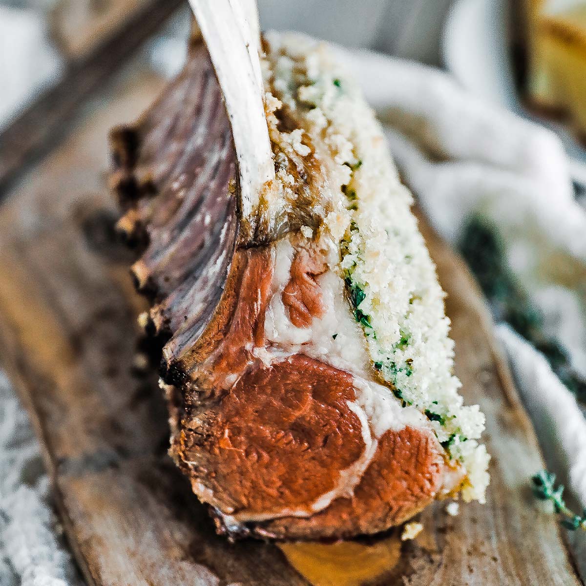 Roasted Rack of Lamb Persillade Recipe Chef Billy Parisi