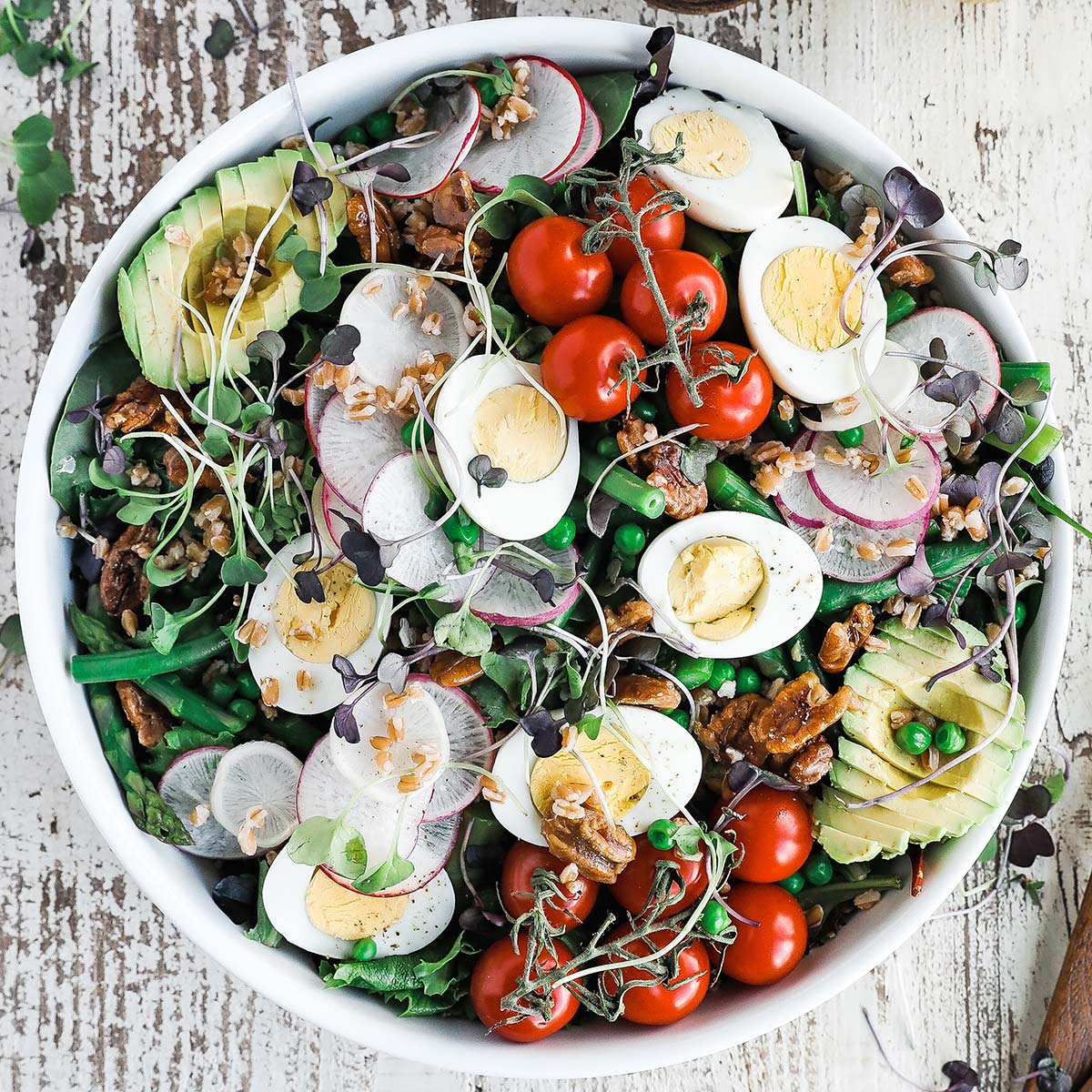 Spring Salad Recipe with Grains Chef Billy Parisi