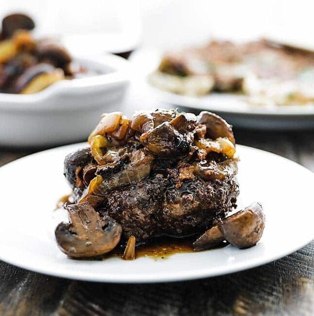 Chopped Steak Recipe with Onions and Mushrooms Chef Billy Parisi