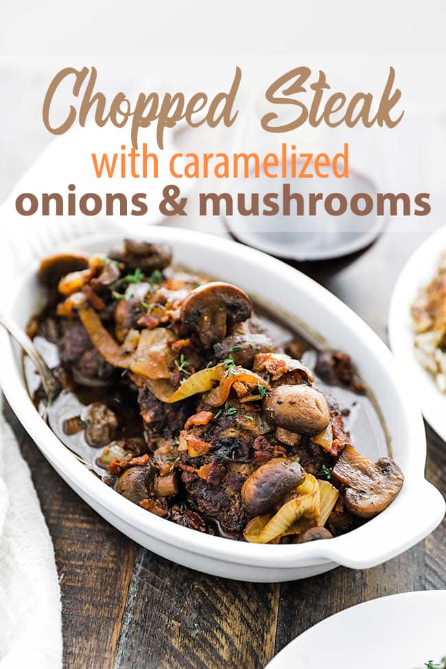 Chopped Steak Recipe with Onions and Mushrooms Chef Billy Parisi
