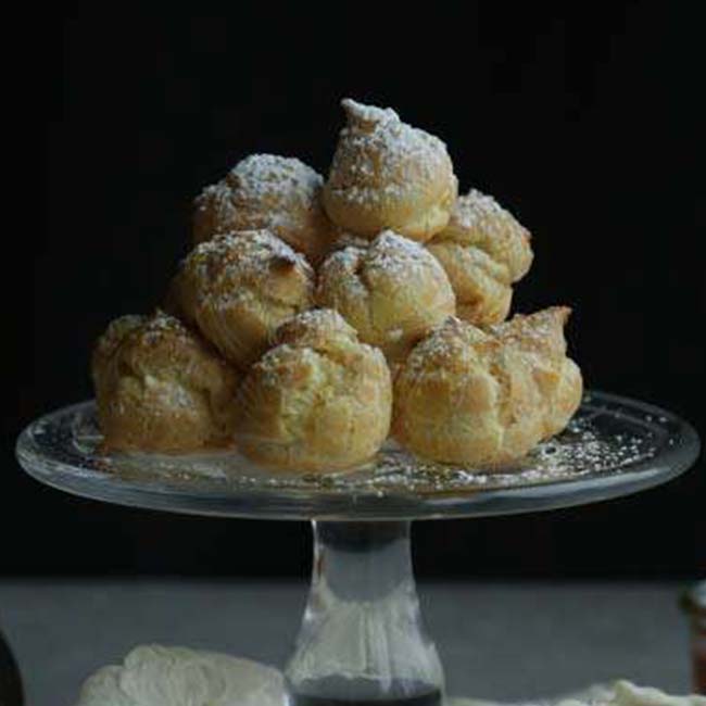 Cream Puff Recipe with Bavarian Cream and Honey Chef Billy Parisi