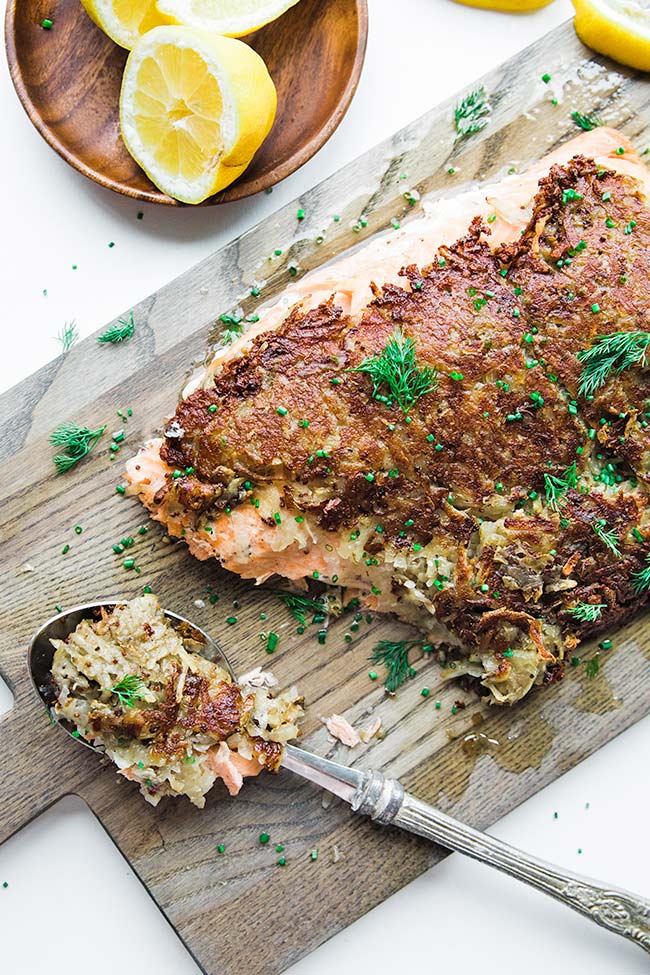 potato crusted salmon