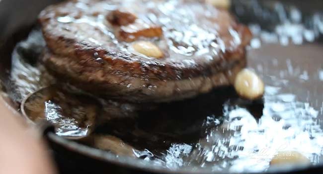 basting a ribeye