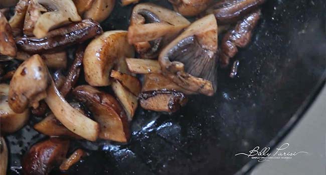 sautéing mushrooms