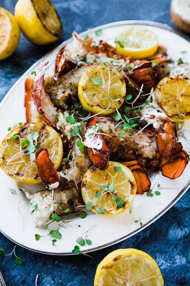 How to Grill Lobster Tails with Herb Honey Butter Recipe Chef Billy