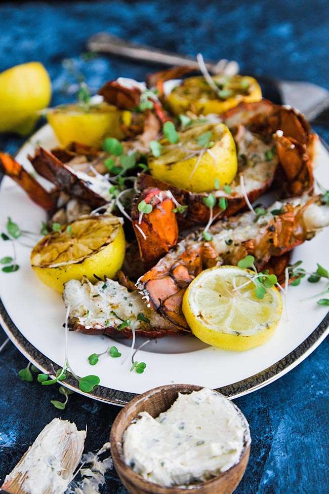 How to Grill Lobster Tails with Herb Honey Butter Recipe ...