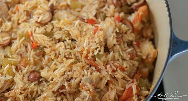 cooked rice with vegetables