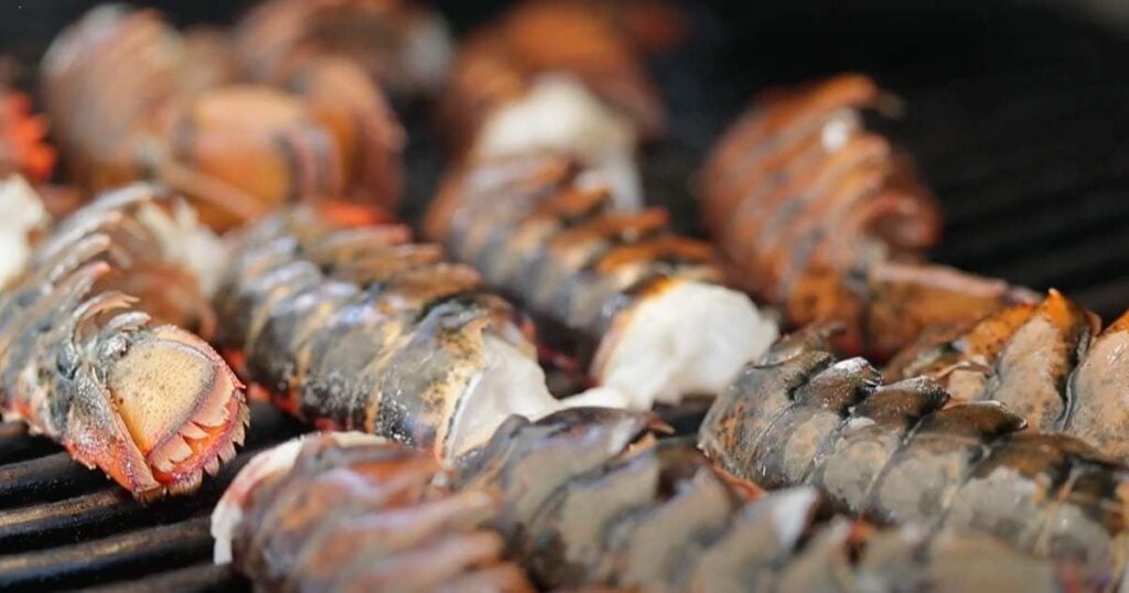 grilling lobster tails