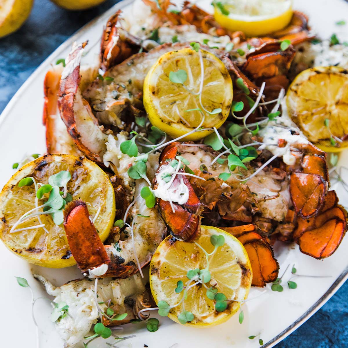 Grilled Lobster with Hot Honey Butter - Over The Fire Cooking