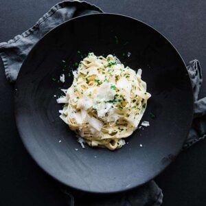 homemade fettuccine alfredo