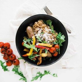 farro with sausage and pepper