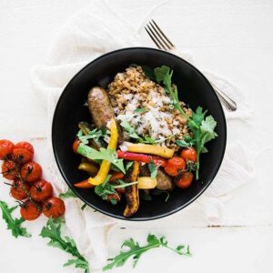 farro with sausage and pepper
