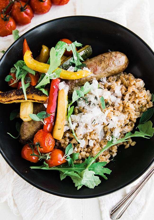 Farro Recipe with Italian Sausage and Peppers Chef Billy Parisi