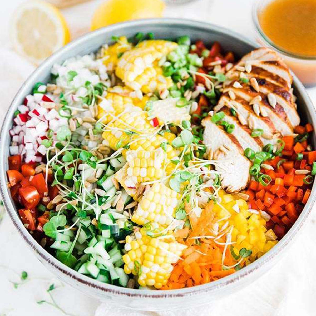 Lemon Chicken Chopped Salad Recipe-image