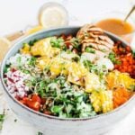 chopped salad in a bowl