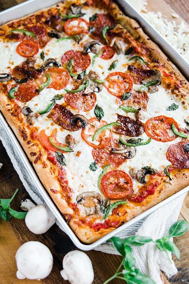 Sheet Pan Sicilian Pizza Recipe
