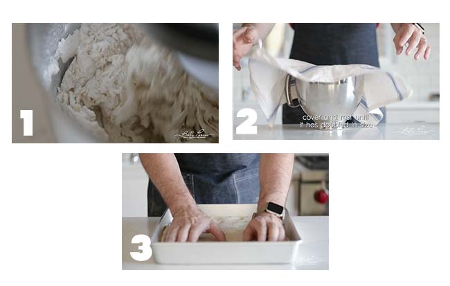 step by step procedures for making sicilian pizza dough